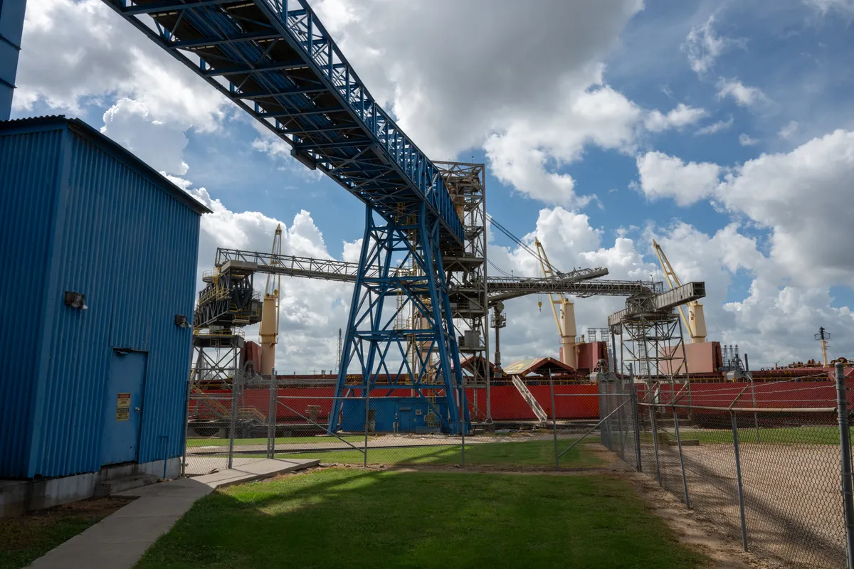 Port of Houston export terminal supporting U.S. Soy shipments.