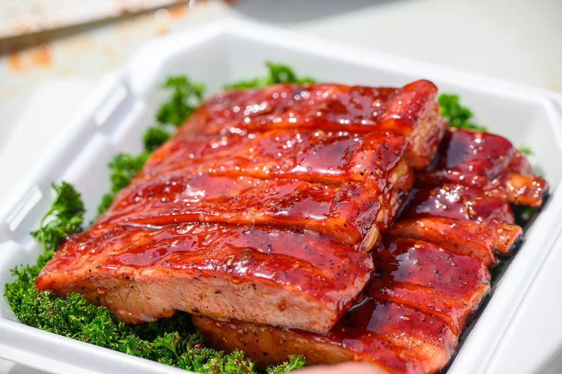 BBQ ribs at the KCBS competition