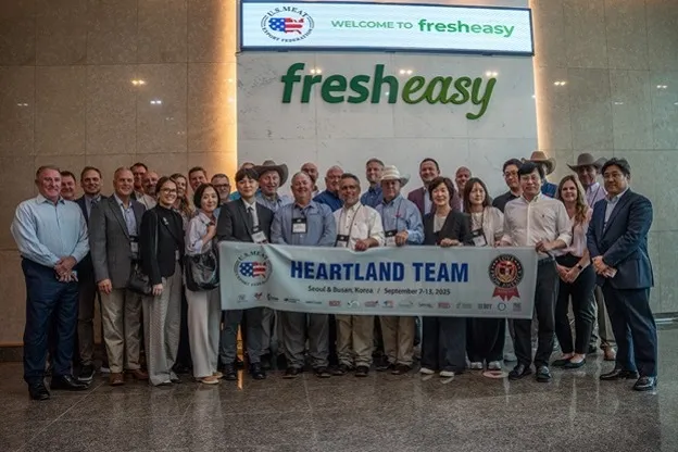 Heartland Team members pose for a group photo in South Korea.